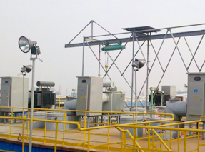 Operation of the three-phase power supply